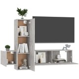 Komplet TV omaric 3-delni betonsko siva iverna plošča, (20914171) | Shoptok.si