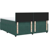  Krevet s oprugama i madracem tamnozeleni 200x200 cm baršunasti | shoptok.hr
