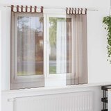 Voile zavjese s džepovima za šipke 2 kom smeđe | shoptok.hr