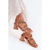 ARTIKER Womens Heeled Sandals With Crystals | ePonuda.com