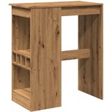  Barski stol s držačima boja hrasta 90x47,5x103,5 cm drveni | Eponuda.com