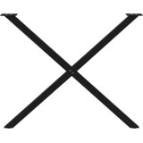  Noge za blagovaonski stol u obliku slova X, 2 kom, crne, 90 x (72-73) cm, čelik | shoptok.hr