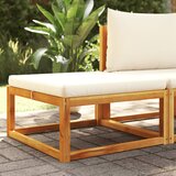 Maison Chic Vrtni stolček - Vrtni stoli za noge z blazino 65x65x29 cm trden akacijev les JS997, (21877566) | Shoptok.si