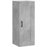  Visoka komoda siva betona 34,5x34x180 cm od konstruiranog drva Slike