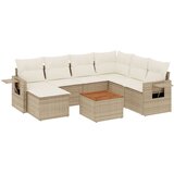 Maison Chic Seti vrtnega pohištva - Vrtna garnitura - Vrtni pohištvo set 8-delna z blazinami bež poli ratan, (21800815) | Shoptok.si