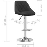  Barski stolci 2 kom crni baršunasti | shoptok.hr