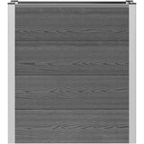  Povišena vrtna gredica Siva 75 x 30 x 82 cm WPC i aluminij | shoptok.hr