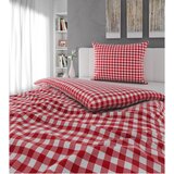 Esposa POSTELJNINA TANJA 140/200 cm saten rdeča, bela | Shoptok.si