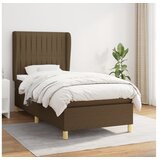  Krevet s oprugama i madracem tamnosmeđi 80x200 cm od tkanine | shoptok.hr