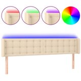  LED uzglavlje krem 163x16x78/88 cm od tkanine | shoptok.hr