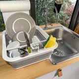 MID.YOU Košara Za Posodo Clean Sil, Siva, Bela | Shoptok.si