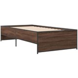  Okvir za krevet smeđi hrast 90x190 cm konstruirano drvo i metal | shoptok.hr