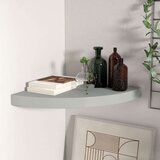 vidaXL plutajuća kutna polica siva 35 x 35 x 3,8 cm MDF | shoptok.hr