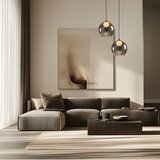  Visilica na sajli BRIN 1xG9/15W/230V zadimljeno crna | Eponuda.com