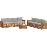  Set vanjskih sofa 9 kom. Prirodna i svjetlosiva | shoptok.hr