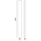  LED spoljašnje zidno svetlo MIRANA S LED/12W/230V 4000K IP44 60 cm crna | Eponuda.com
