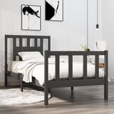  Za krevet od masivnog drva sivi 90 x 190 cm 3FT mali | shoptok.hr