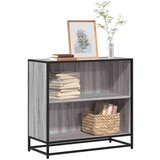 vidaXL Ormar za knjige sivi sonoma 80,5x35x76 cm izrađeno drvo Cijene
