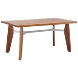 Bessagi Home jedilna miza jasper, barva oreha, siva, 90 x 160 cm | Shoptok.si