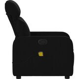  Masažni naslonjač od tkanine crni | shoptok.hr