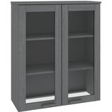 Furnova Zgornja omarica HAMAR temno siva 85x35x100 cm trdna borovina, (21949589) | Shoptok.si