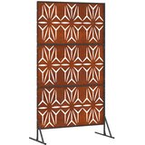  Zaslon za privatnost 100 x 50 x 180 cm Otporni čelik Rđa | shoptok.hr