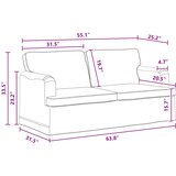 SOFA Tamno siva 162 x 80 x 85 cm tkanina | shoptok.hr