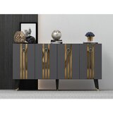 Hanah home komoda isil - anthracite, gold anthracitegold console Cene