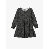 Koton Polka Dot Long Sleeve Dress Crew Neck | shoptok.hr