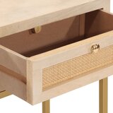  Konzolni stol 90 x 30 x 76 cm od masivnog drva manga i željeza | Eponuda.ba