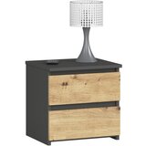 AKORD KOMODA CL2 2SZ CLP GRAFITNO SIVO / HRAST ARTISAN, (21702809) | Shoptok.si
