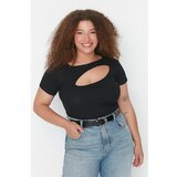 Trendyol Curve Black Cut Out Detailed Knitted Blouse Cene