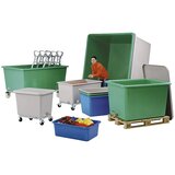 Cemo Velika posoda iz GFK, prostornina 1100 l, DxŠxV 1620 x 1190 x 800 mm, zelena | Shoptok.si