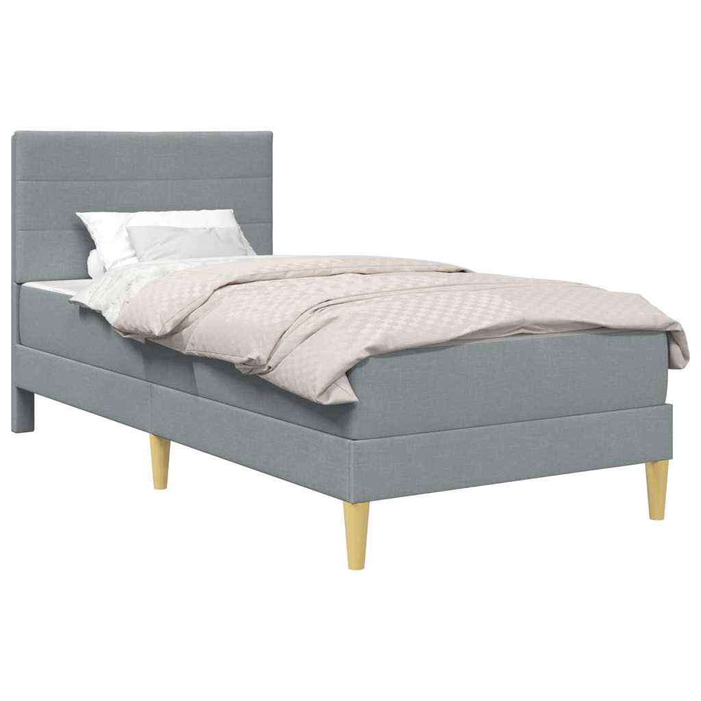  Okvir za krevet Svijetlo siva 80 x 200 cm Poliester - Svjetlosiva 80 x 200 cm | shoptok.hr