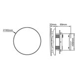 izduvni ventilator 160x160mm 12W LFWW-09X | Eponuda.com