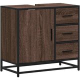 vidaXL Kupaonski ormarić za umivaonik smeđi hrast 65x33x60 cm | shoptok.hr