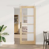 vidaXL Klizna vrata s kompletnim hardverom 83x202 cm Čvrsto drvo bor Cijene