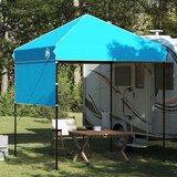 Šator s nadstrešnicom Plava 194 x 194 x 251 cm tkanina | shoptok.hr