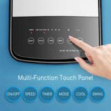 Aigostar Rashlađivač vazduha 60W/230V bela/crna + daljinski upravljač | Eponuda.com