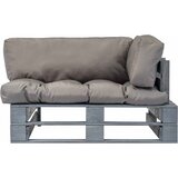  Vrtna sofa od paleta od borovine sa sivim jastucima Siva | shoptok.hr
