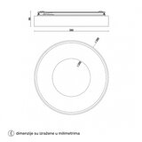 Solea 79 plafonska svetiljka 20W cct crna/drvo | Eponuda.com