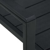  Vrtne stolice 2 kom crne HDPE s izgledom drva | shoptok.hr