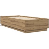 Krevetna konstrukcija s LED svjetlom Hrast artisan 80 x 200 cm | Eponuda.ba