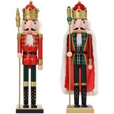  Božićni nutcracker TURKU 2 kom. Crvena i Crna 50 cm | shoptok.hr