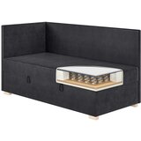 Ghado Tamno plavi kutni dječji krevet s prostorom za odlaganje s madracem 90x200 cm Flexi - | shoptok.hr