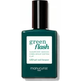 Manucurist green flash gel lak za nohte nude & rose - milky white