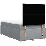  Krevet s oprugama i madracem svjetlosivi 120x190 cm od tkanine | shoptok.hr