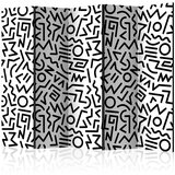  Paravan u 5 dijelova - Black and White Maze II [Room Dividers] 225x172 | shoptok.hr