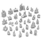Green Stuff World Skull Cult with Candles Set | Set kult lobanja sa svećama (35 kom, 1:48–1:35 razmera) | Eponuda.com