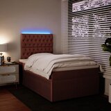 Box spring krevet s madracem ružičasti 120 x 200 cm baršunasti | shoptok.hr